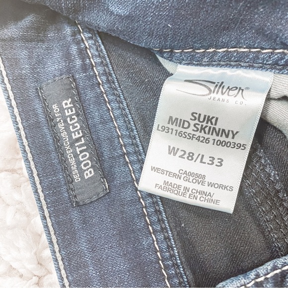 Silver Jeans Co. Suki Mid Skinny Jeans Size 28/33 - Picture 9 of 10